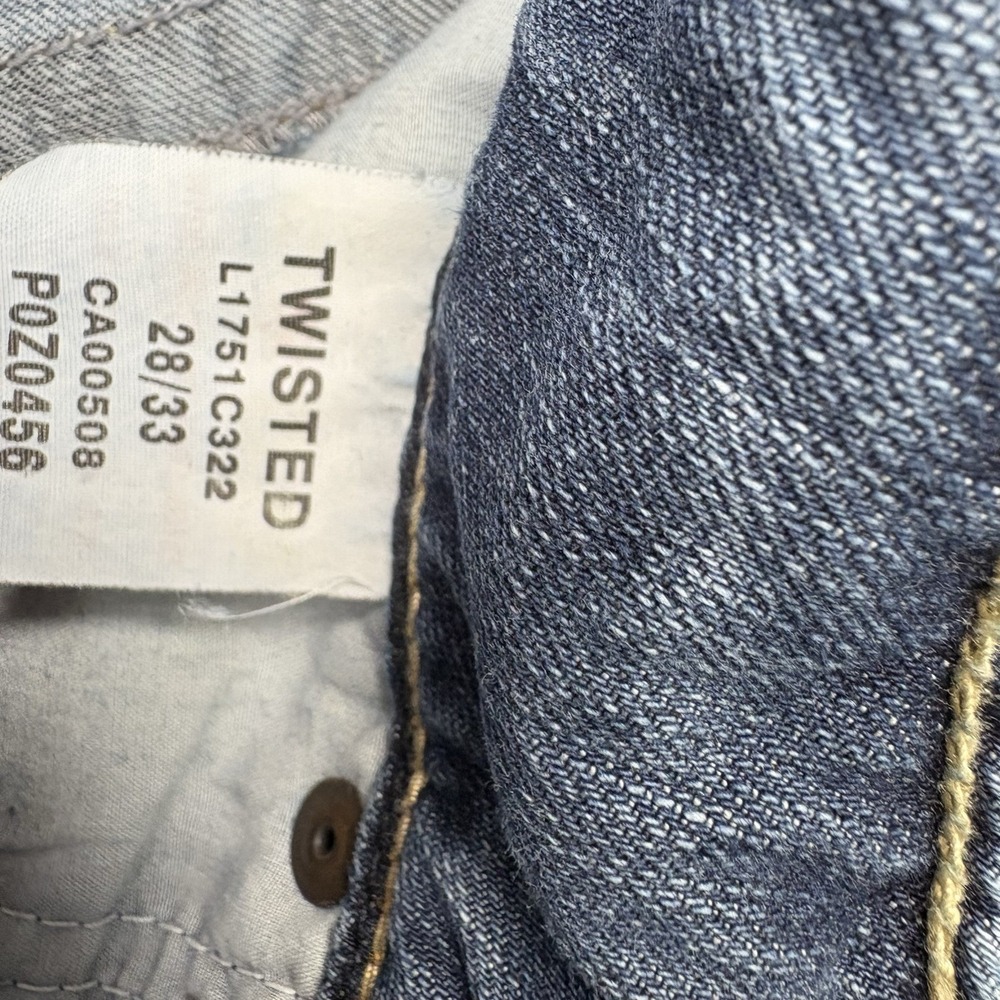 Silver Womens Jeans 28 Twisted Bootcut Low Rise Medium Wash Y2K - Picture 8 of 12